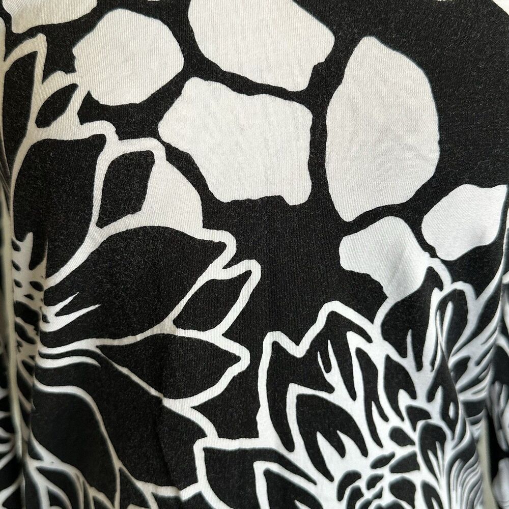 Alfred Dunner Blouse Sz Petite Small 3/4 Sleeve Floral Y2k 2000's Retro Elegant - Picture 5 of 12